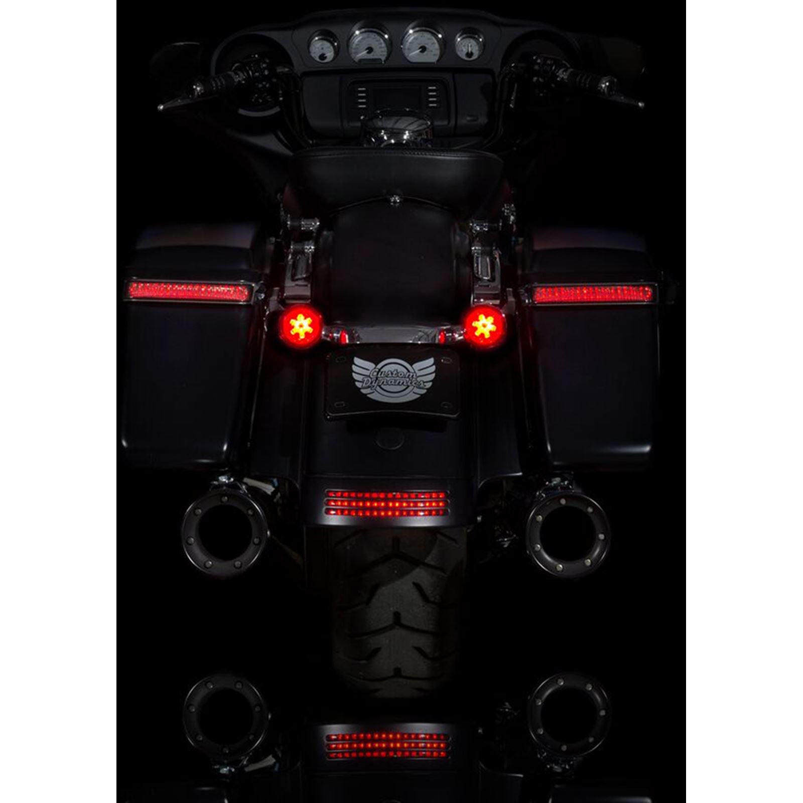 Custom Dynamics Rear Turn Signal Insert - 1157 Bases - Red PB-RR-1157_367457