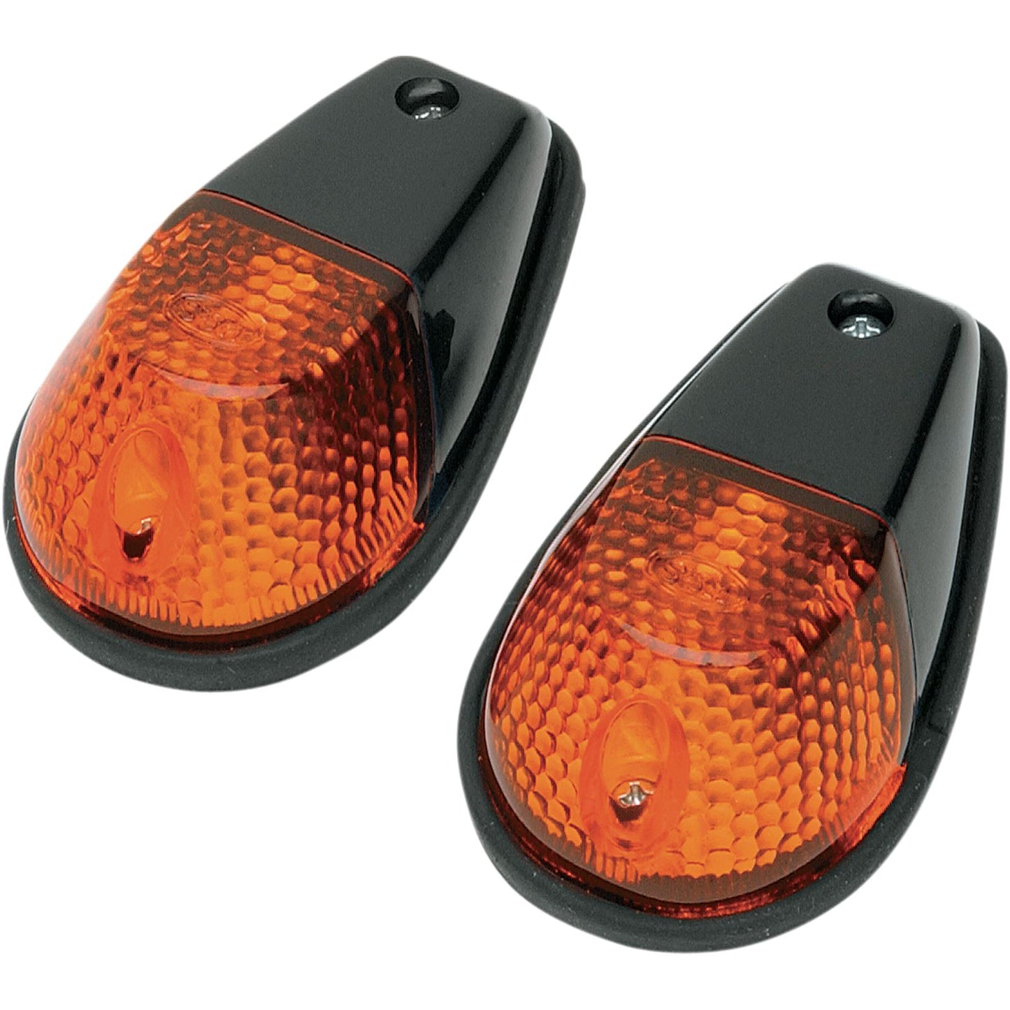K&S Flush Mount Marker Lights - Black/Amber [MPN: 25-8018]_404986
