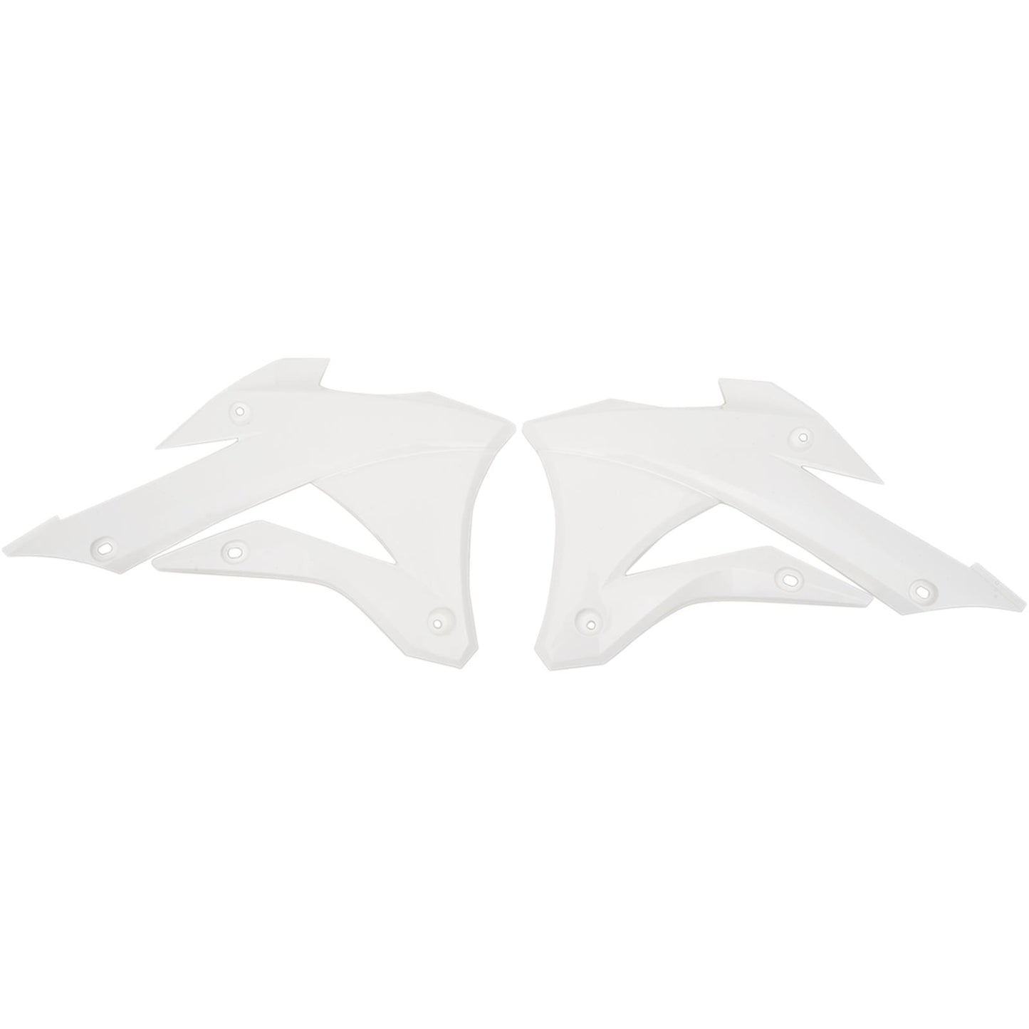UFO Plastics Radiator Shroud - KX 85 '14 - White [MPN: KA04728-041]_486589