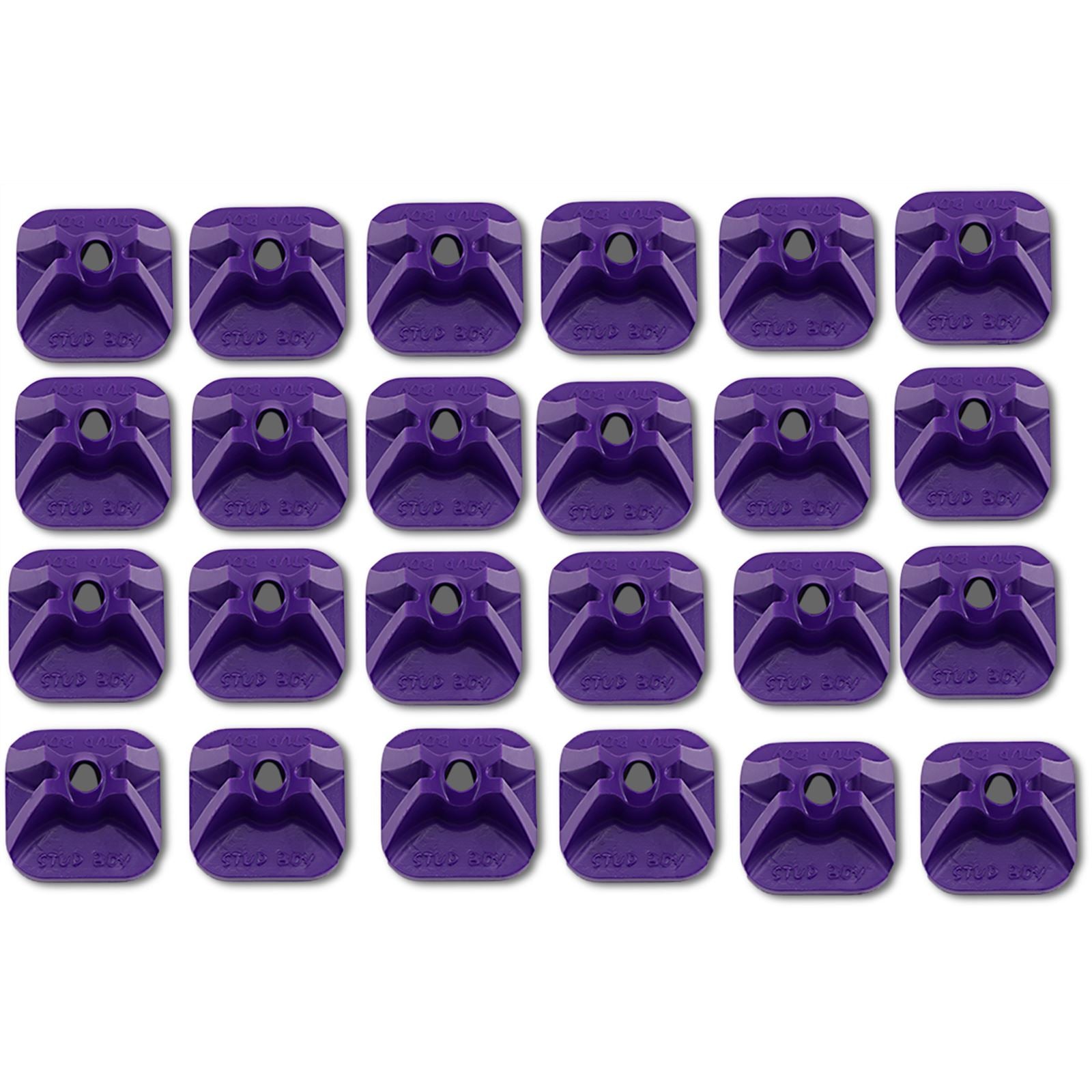 Stud Boy Single Backer Plates - Purple - 24/Pack 2513-P1-PUR_476714