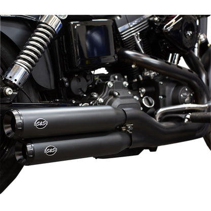 S&S Cycle Grand National Mufflers - Ceramic Black - FXD '08-'17 550-0725_470073