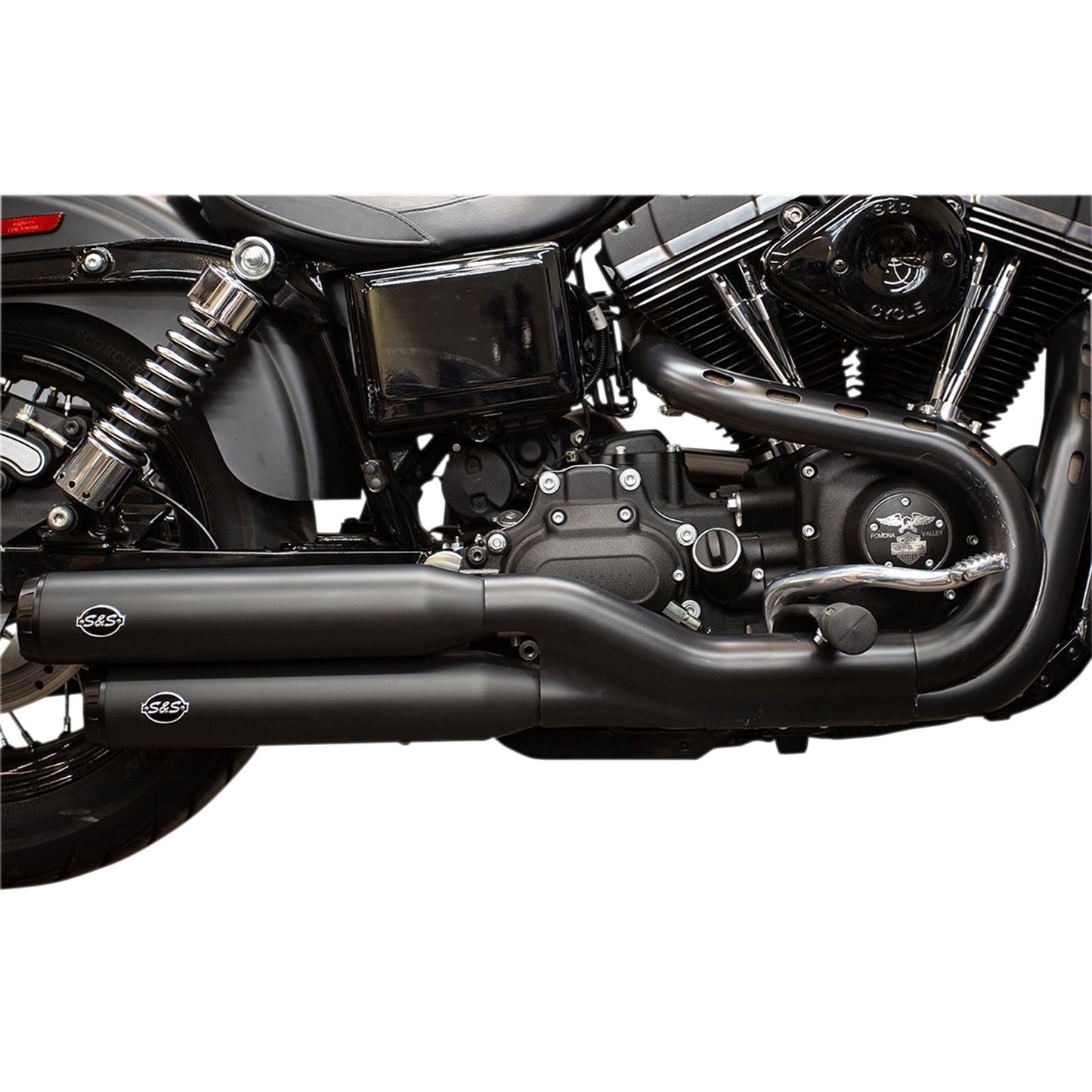 S&S Cycle Grand National Mufflers - Ceramic Black - FXD '08-'17 550-0725_470074