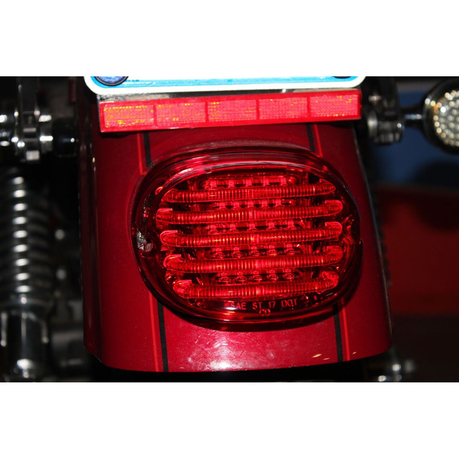 Custom Dynamics Taillight - without License Plate Illumination Window - Red PB-TL-LP-R_367351