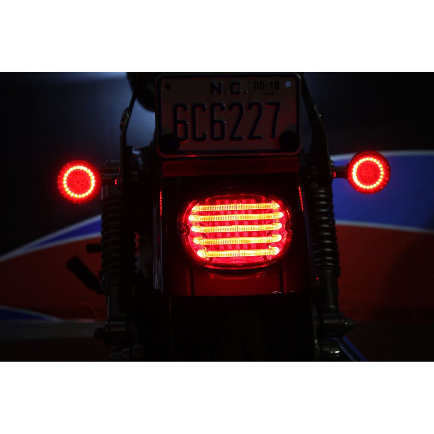 Custom Dynamics Taillight - without License Plate Illumination Window - Red PB-TL-LP-R_367352