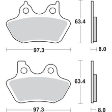SBS Sintered Brake Pads for Harley-Davidson [MPN: 826H.HS]_471147