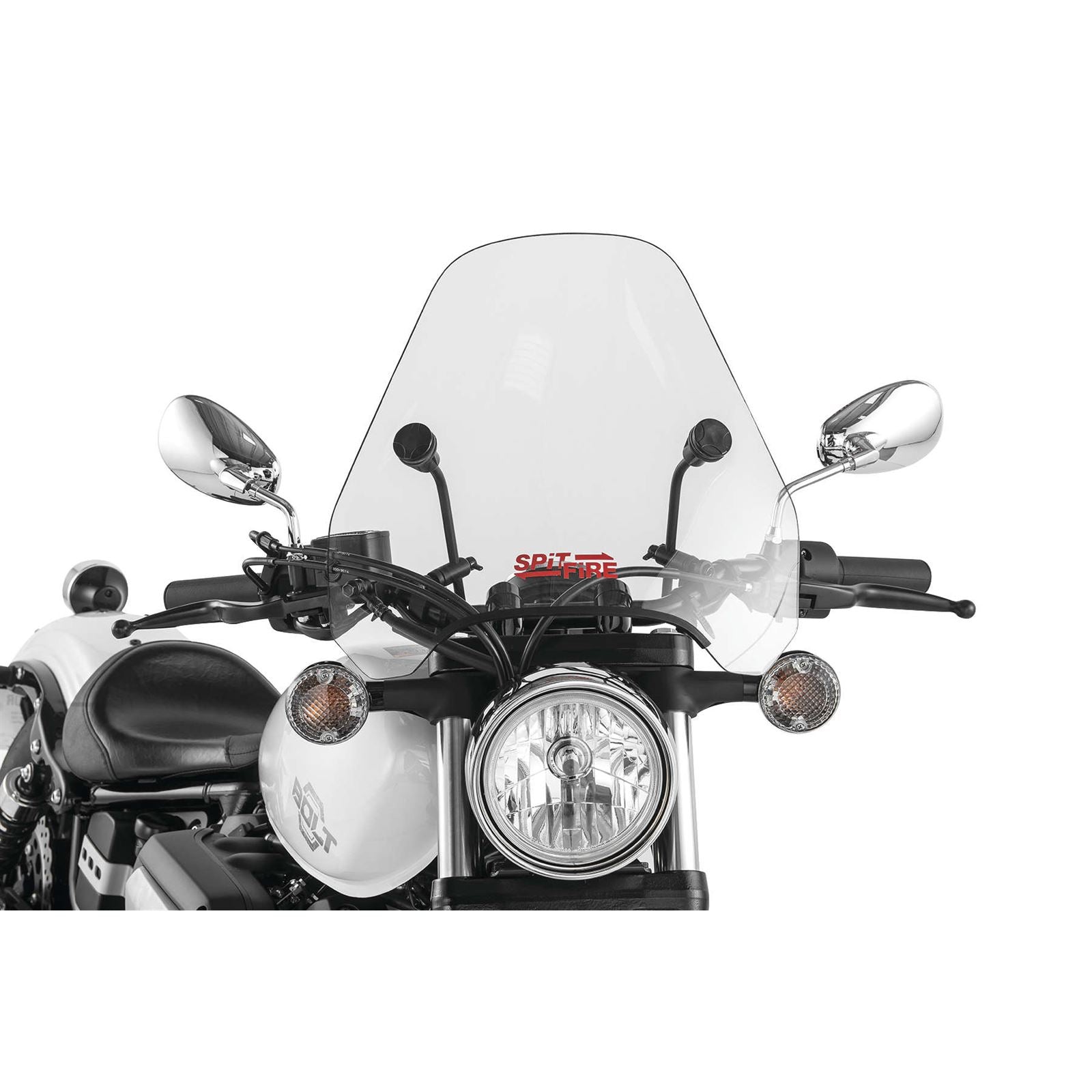 Slipstreamer S-06 Spitfire Windshield Clear with Black Hardware 7/8" & 1" S-06-C_278376
