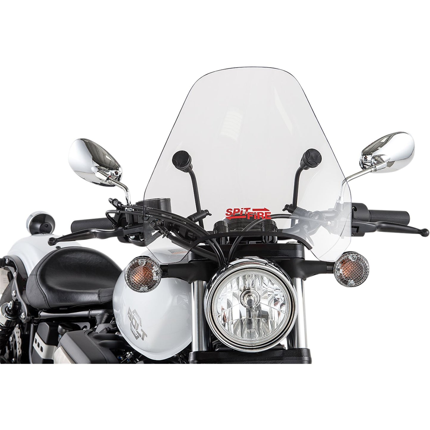 Slipstreamer S-06 Spitfire Windshield Clear with Black Hardware 7/8" & 1" S-06-C_474742