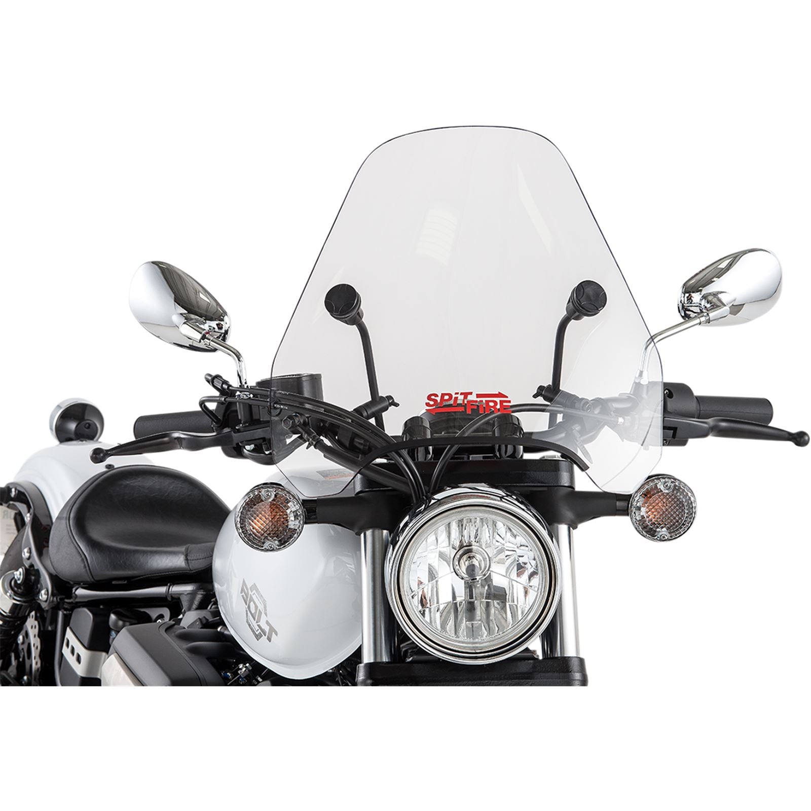 Slipstreamer S-06 Spitfire Windshield Clear with Black Hardware 7/8" & 1" S-06-C_474742