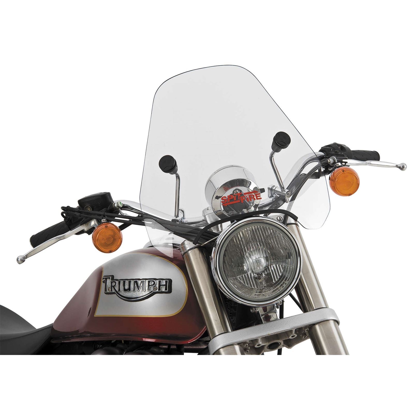 Slipstreamer S-06 Spitfire Windshield Clear with Chrome Hardware 7/8" & 1" S-06-CHR-C_278385