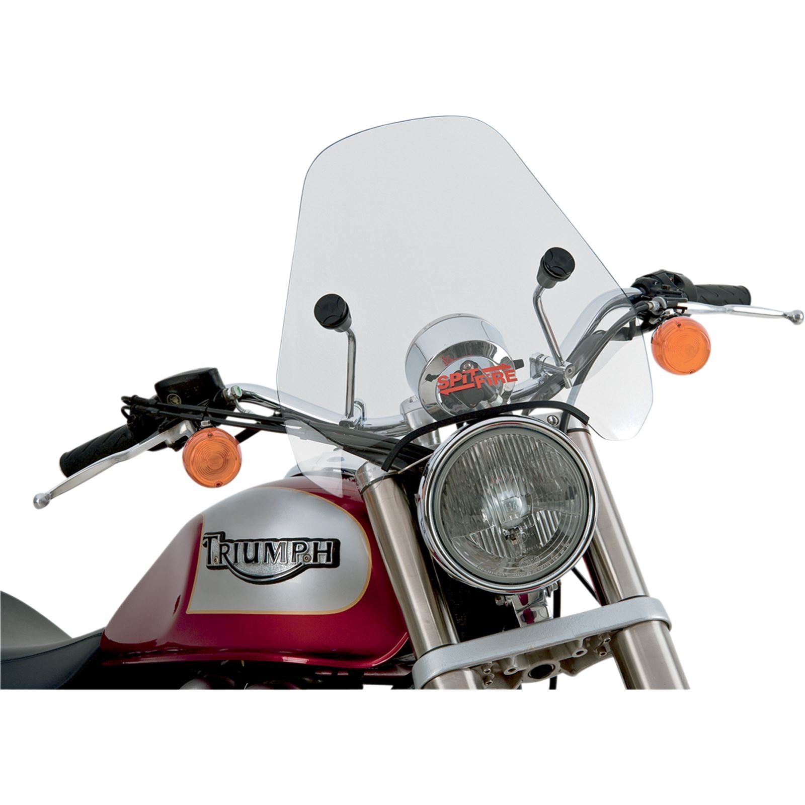 Slipstreamer S-06 Spitfire Windshield Clear with Chrome Hardware 7/8" & 1" S-06-CHR-C_474750