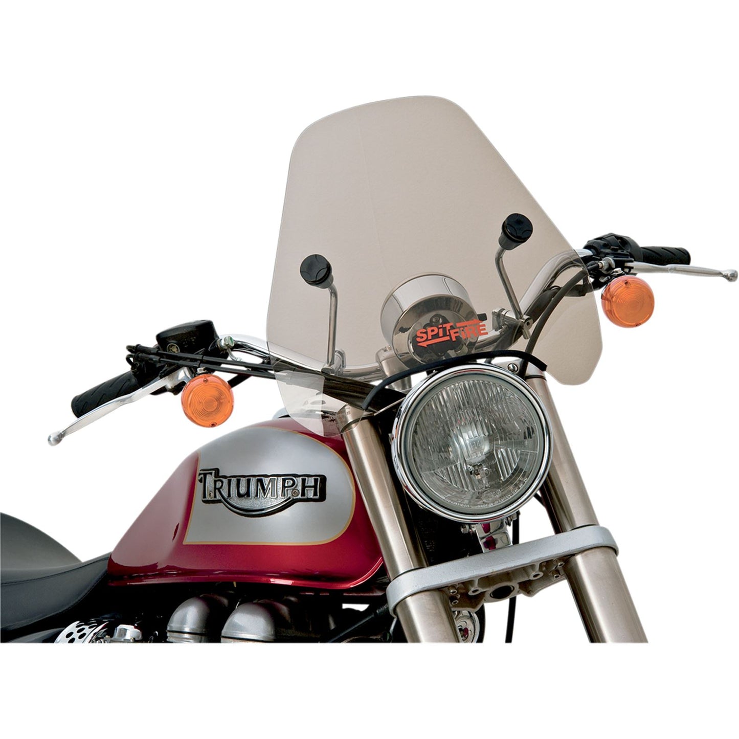 Slipstreamer S-06 Spitfire Windshield Smoke with Chrome Hardware 7/8" & 1" S-06-CHR-T_474754