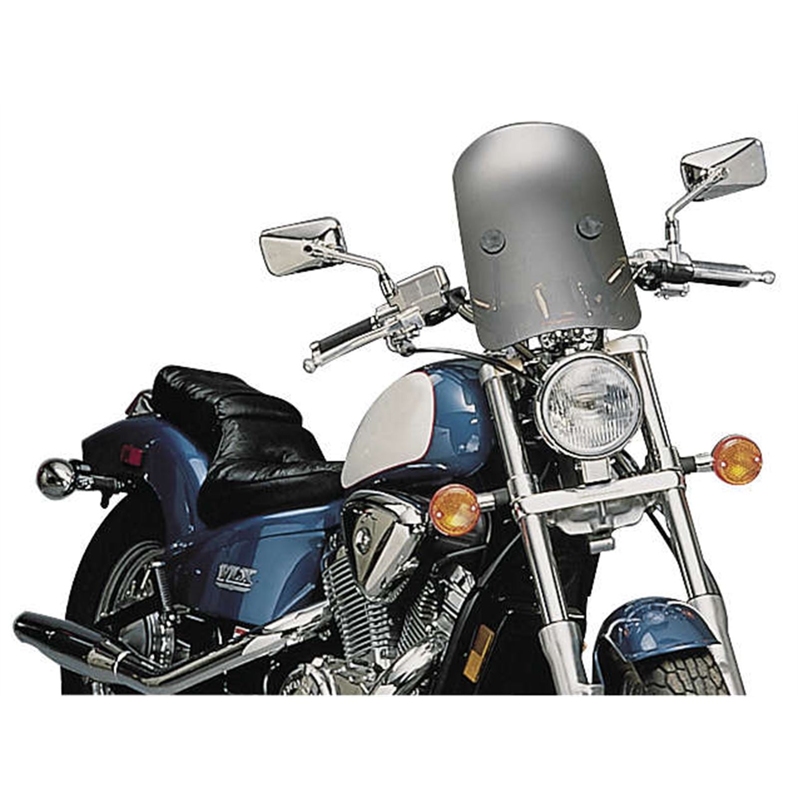 Slipstreamer HD-3 Tombstone Windshield Dark Smoke with Black Hardware 7/8" & 1" HD-3-SMOKE_278400