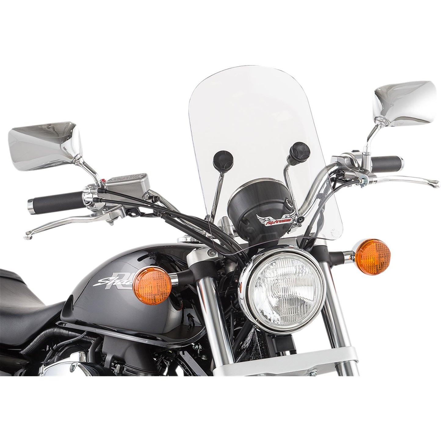 Slipstreamer HD-3 Tombstone Windshield Clear with Chrome Hardware 7/8" & 1" HD-3CHR-C_474823