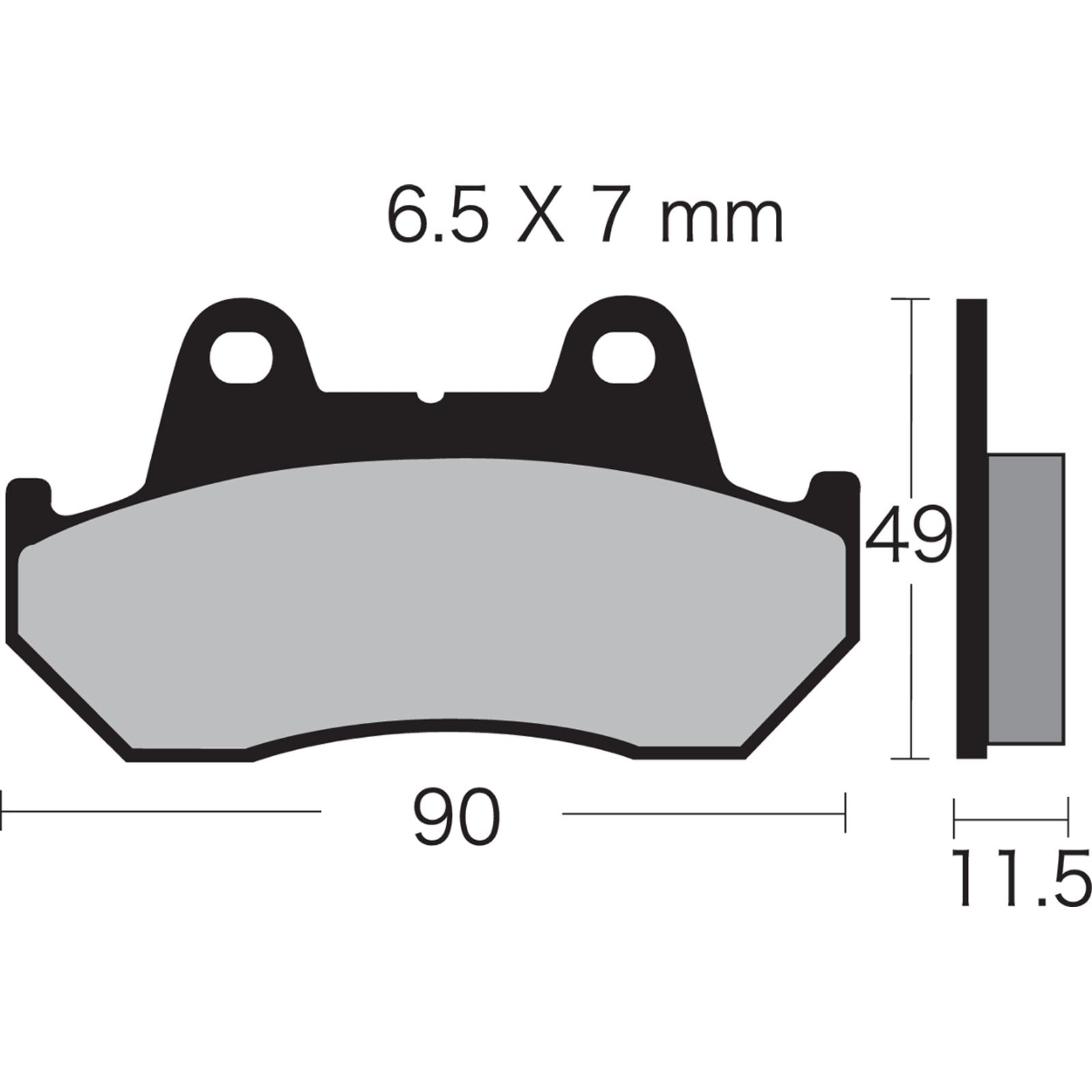 Vesrah Semi-Metallic Brake Pads - VD-123/3 [MPN: VD-123/3]_491552