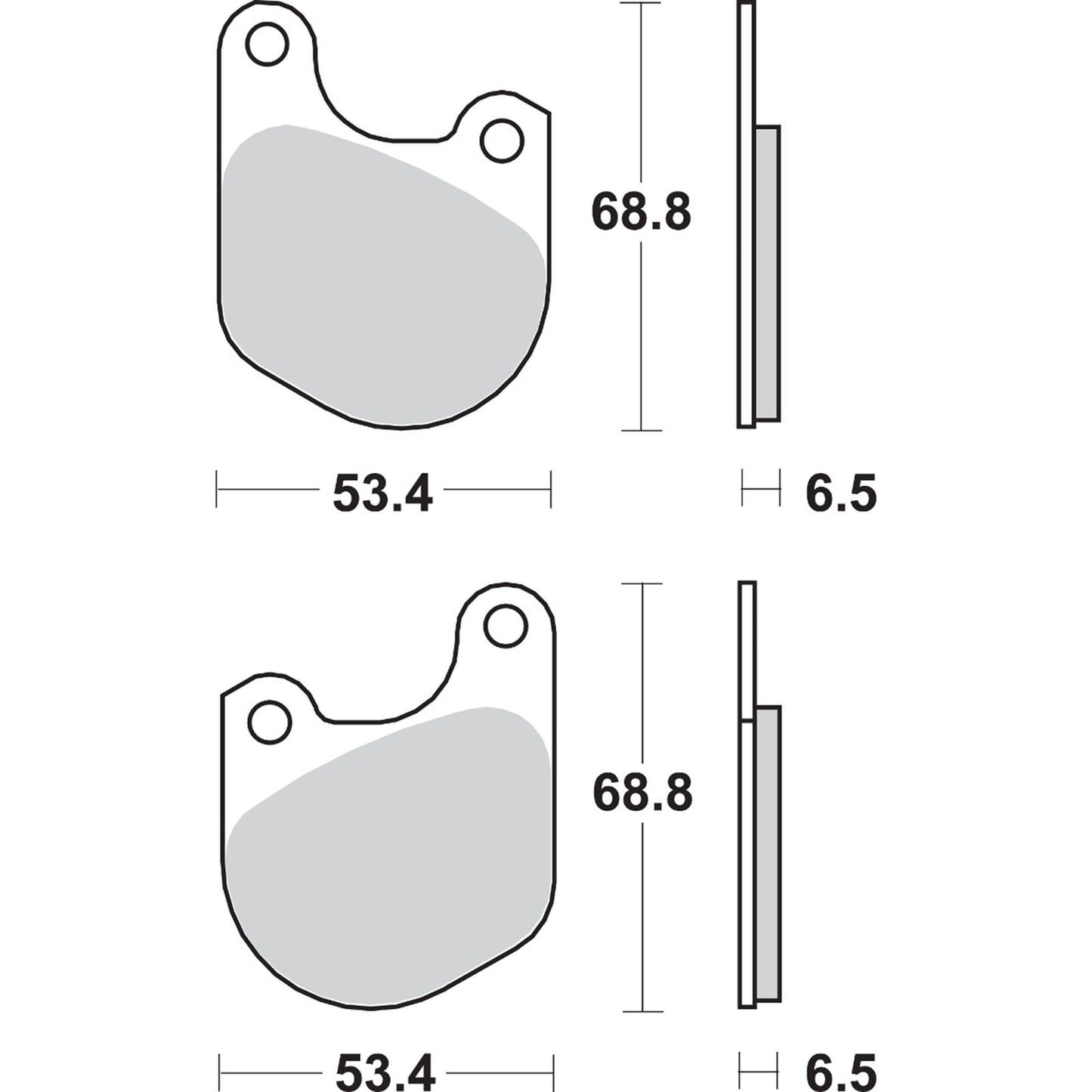 SBS Ceramic Brake Pads for Harley-Davidson [MPN: 537H.HF]_471446
