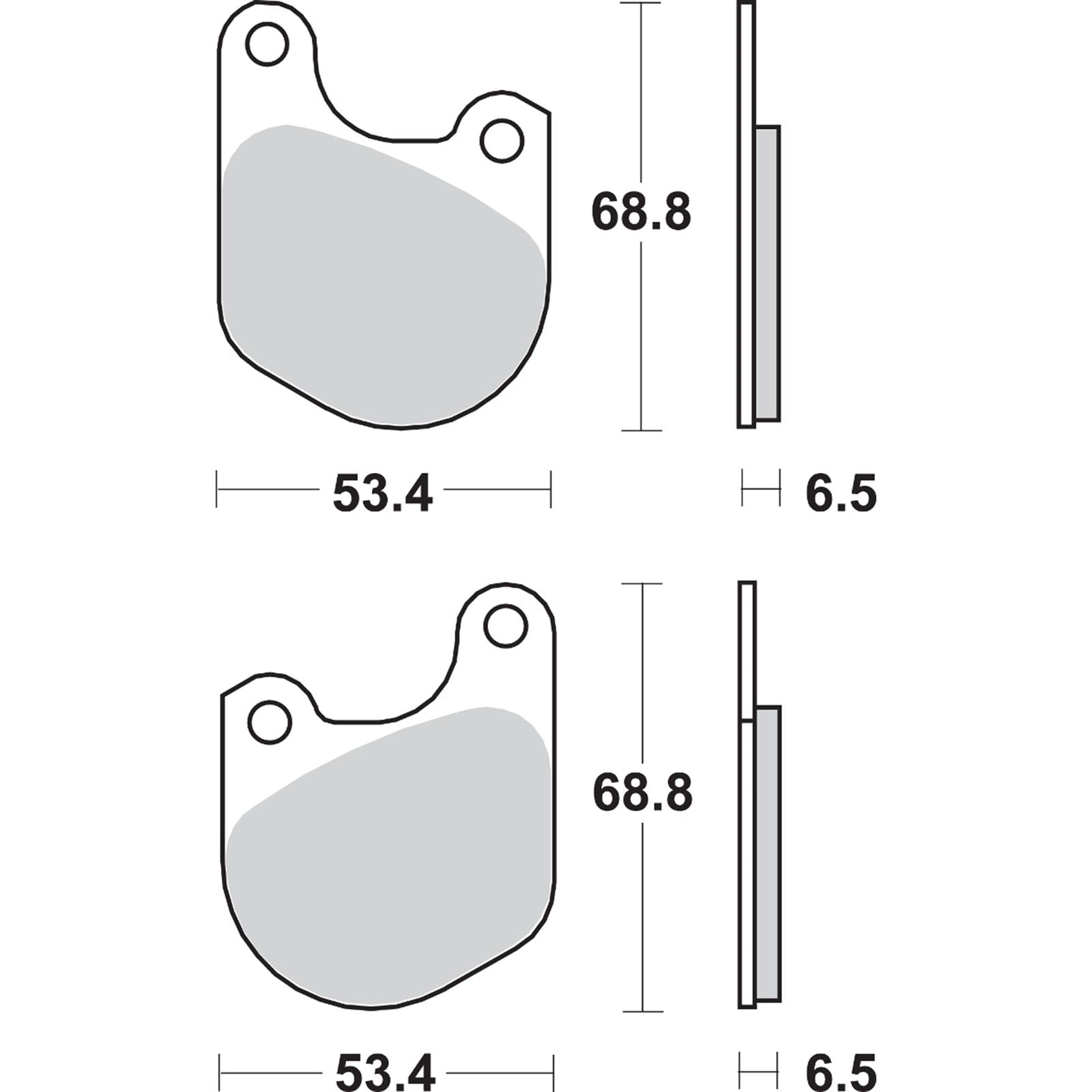 SBS Ceramic Brake Pads for Harley-Davidson [MPN: 537H.HF]_471446