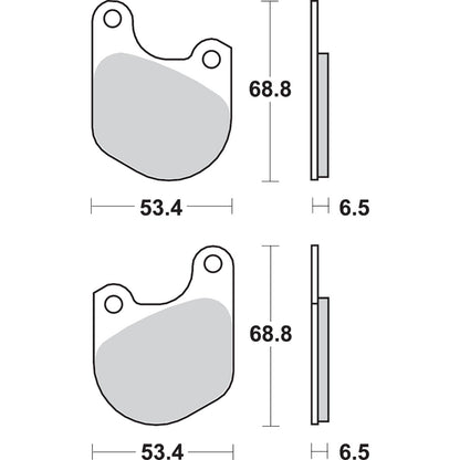 SBS Ceramic Brake Pads for Harley-Davidson [MPN: 537H.HF]_471446