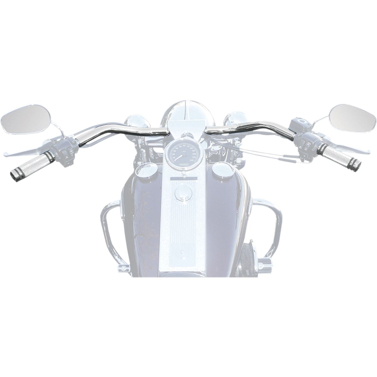 LA Choppers Chrome Big Johnson Handlebar with  Dimples [MPN: LA-7303-01]_414003
