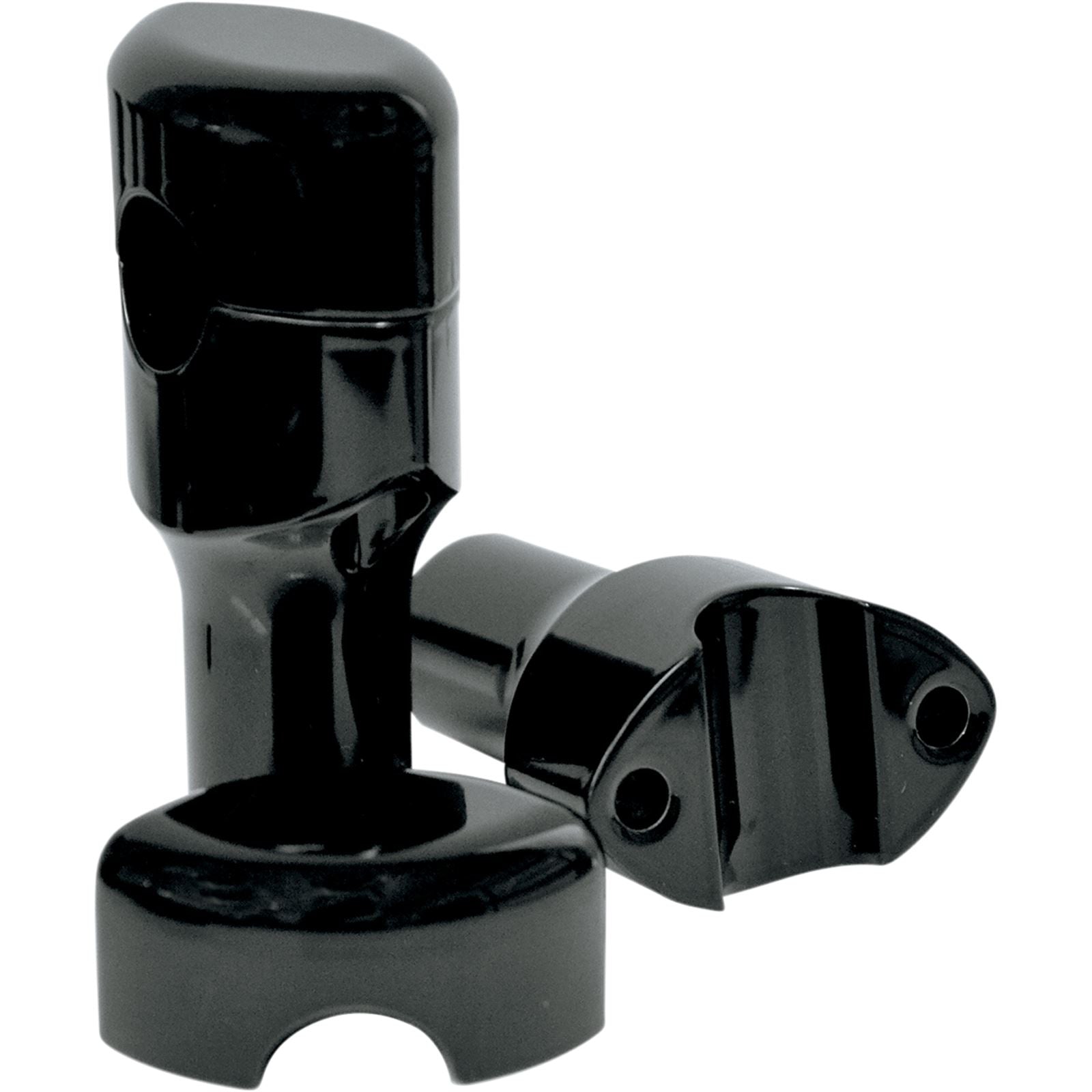 LA Choppers Black 3" Smooth Risers for 1" Handlebars [MPN: LA-7402-03B]_414788