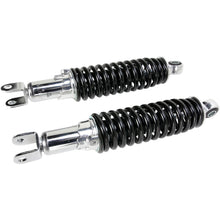 Emgo Custom Shorty Shocks With Shroud - Chrome/Black - Clevis Lowering 17-05696_381630