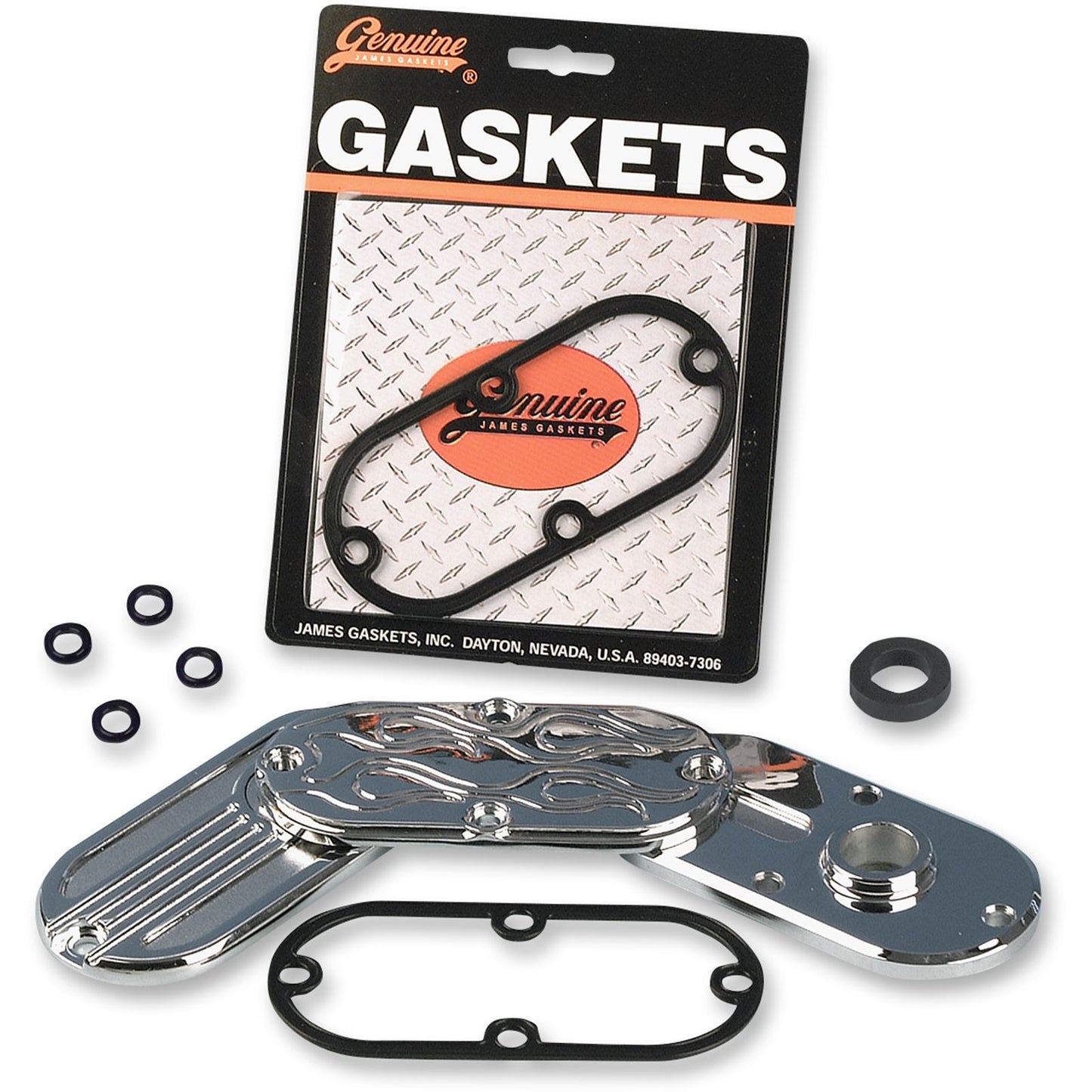 James Gaskets Inspection Gasket Metal/Rubber - Big Twin [MPN: 60567-90-DL]_399007