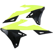 UFO Plastics Radiator Shrouds - Black/Fluorescent Yellow - RMZ 450 [MPN: SU04941-DFLUU]_486783