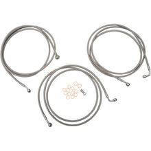 LA Choppers Stainless Steel Brake Lines - Touring ABS [MPN: LA-8052B19]_416471
