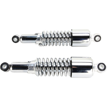 Emgo Custom Shorty Shocks with Shroud - Chrome Body/Chrome Spring Finish 17-05693_381618