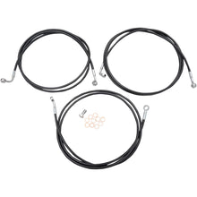 LA Choppers Brake Lines - Black - 18-20 14-16 FL ABS [MPN: LA-8052B19B]_416472