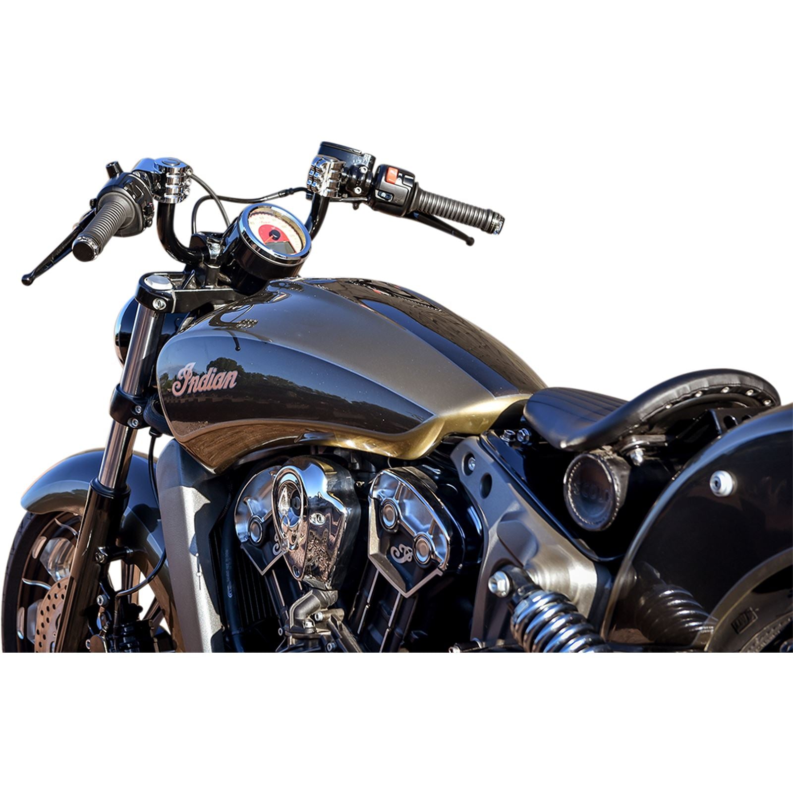 Klock Werks Black/Chrome 5" Klip Hanger Handlebar [MPN: KW05-01-0348]_409180