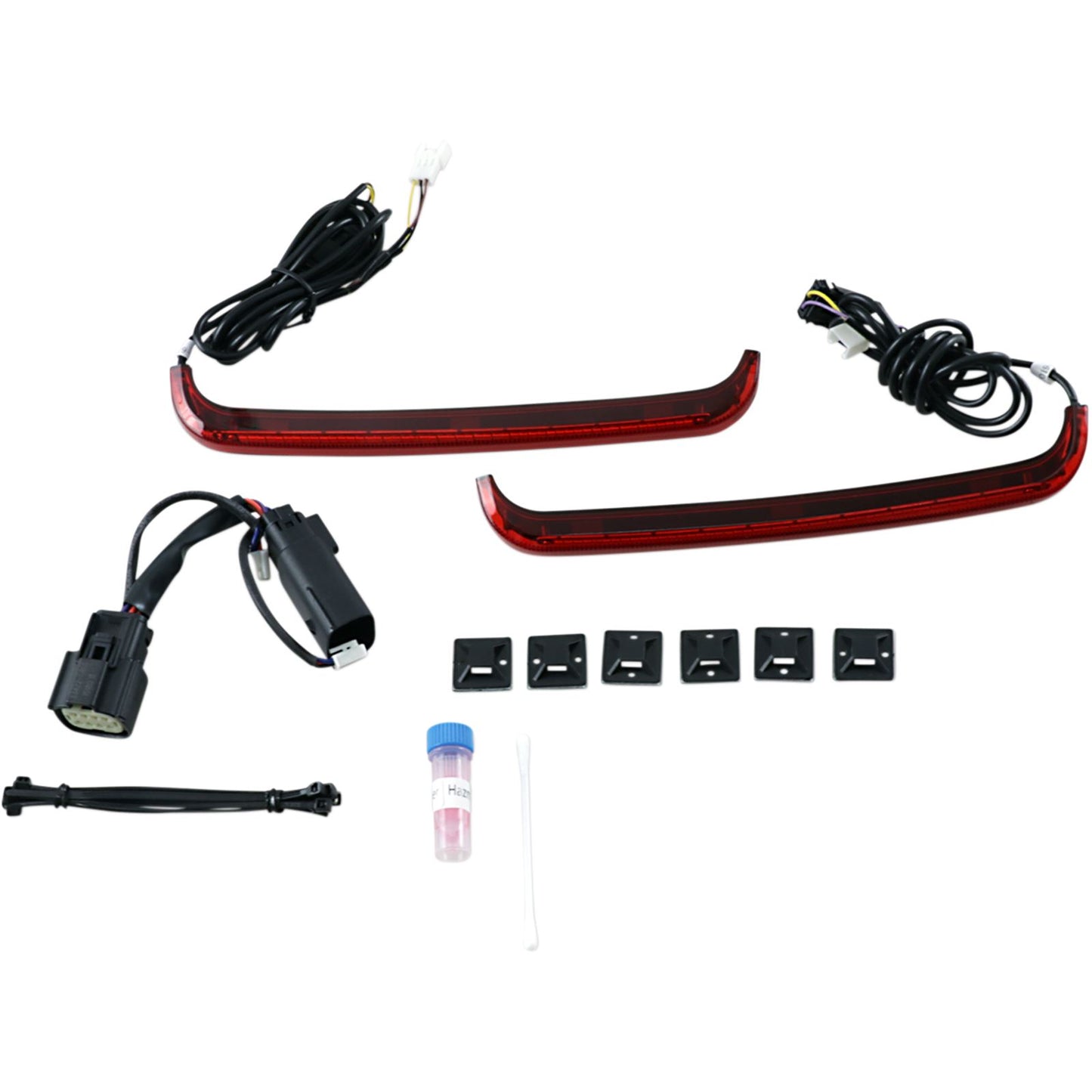 Custom Dynamics LED Low-Profile BAGZ™ Accent Lights - '09-'13 Red Lens CD-LP-SS8-R_368204