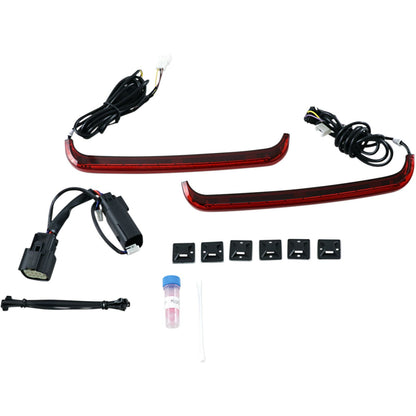 Custom Dynamics LED Low-Profile BAGZ™ Accent Lights - '09-'13 Red Lens CD-LP-SS8-R_368204