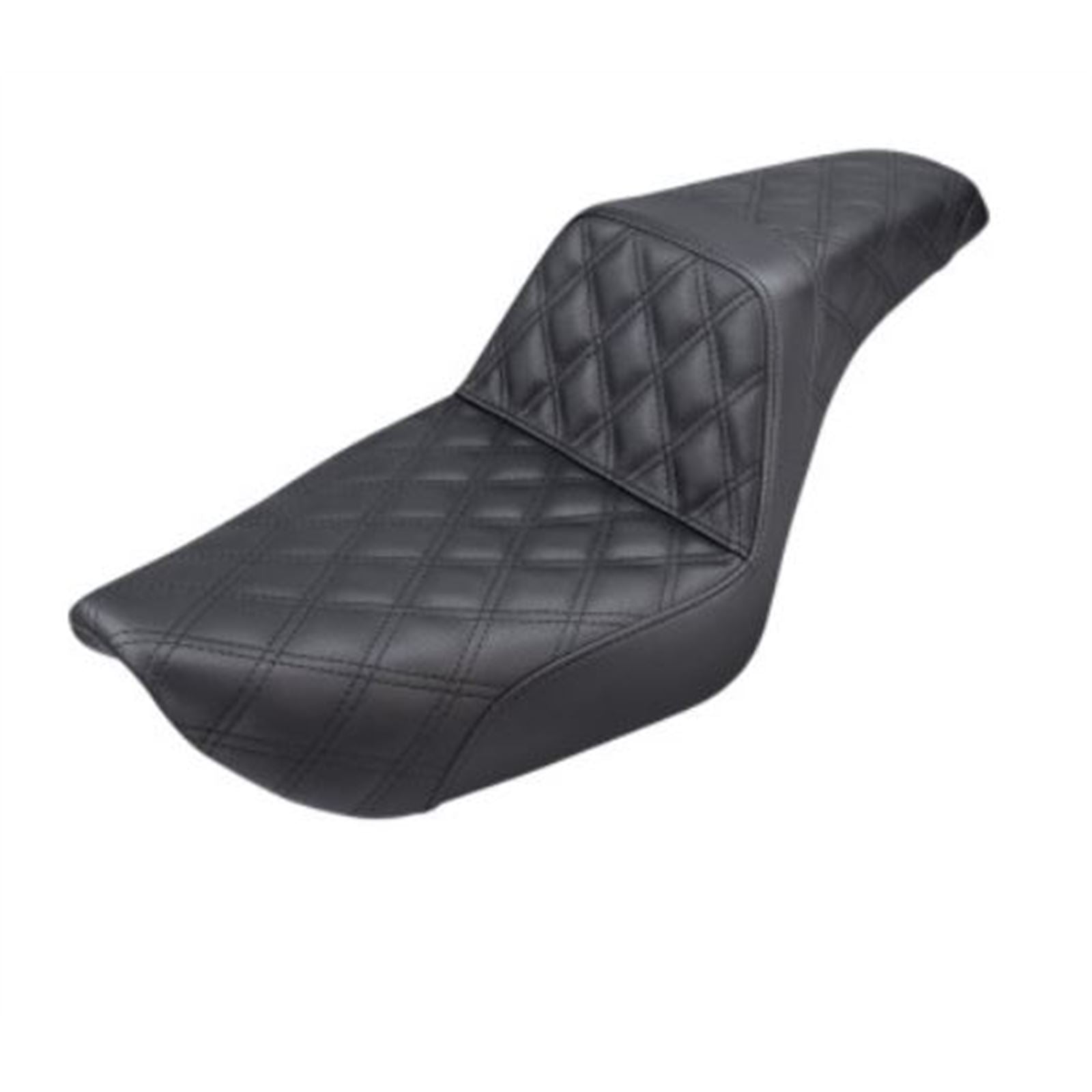 Saddlemen Step Up Seat - Lattice Stitched - Black - Dyna 896-04-175_639893