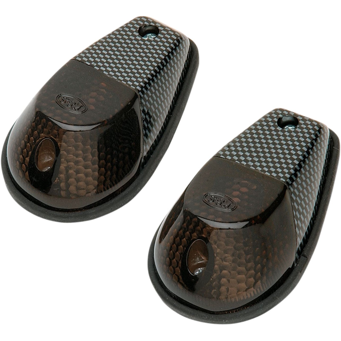 K&S Flush Mount Marker Lights - Carbon/Smoke [MPN: 25-8026]_404991