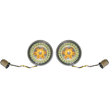 Custom Dynamics Bullet Turn Signal - 1157 - Chrome - Smoke Lens PB-BB-AW-1157CS_367476