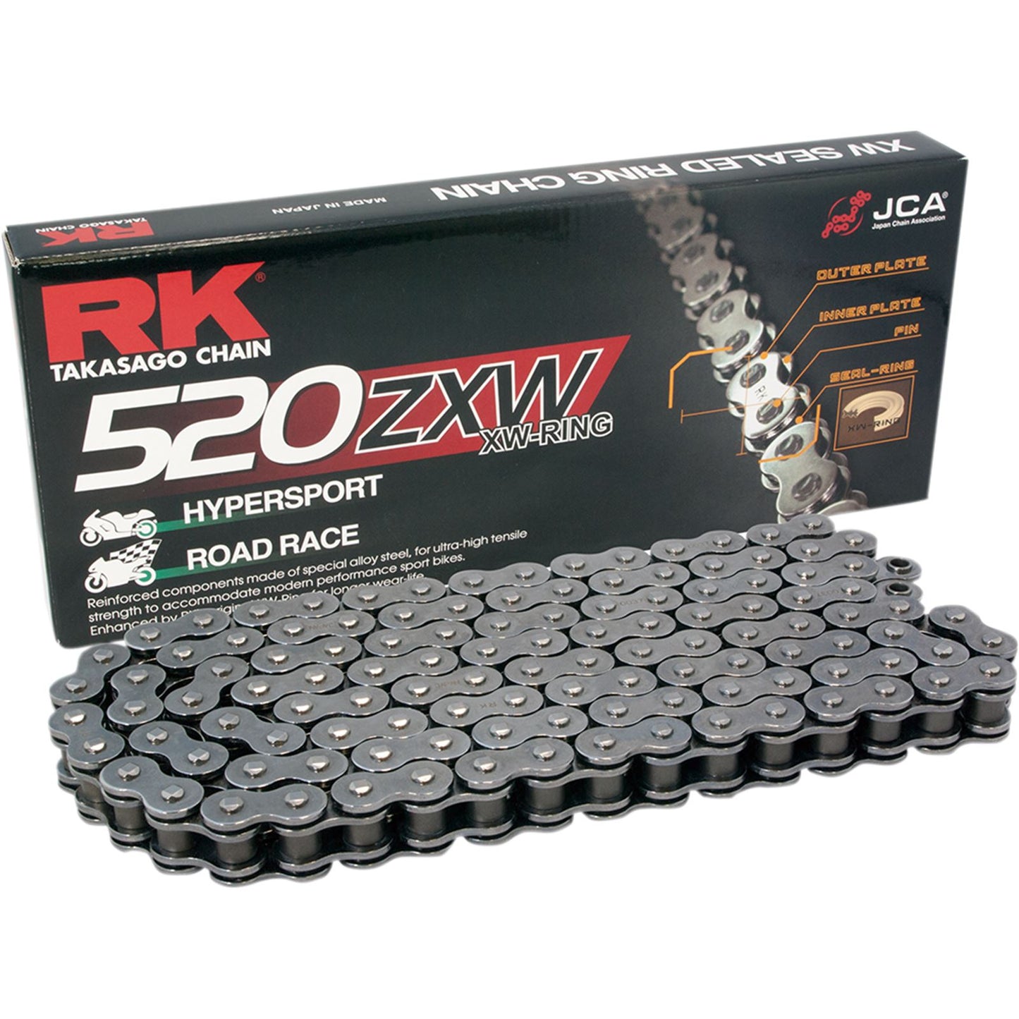 RK Chain 520 ZXW - Sealed Chain - Replacement Connecting Link [MPN: GG520ZXW-RL]_467229