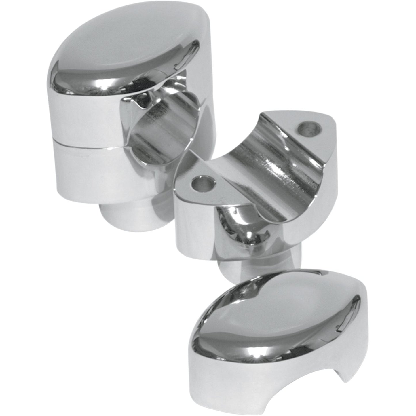 LA Choppers Chrome 1-1/2" Smooth Risers for 1" Handlebars [MPN: LA-7402-01]_414781
