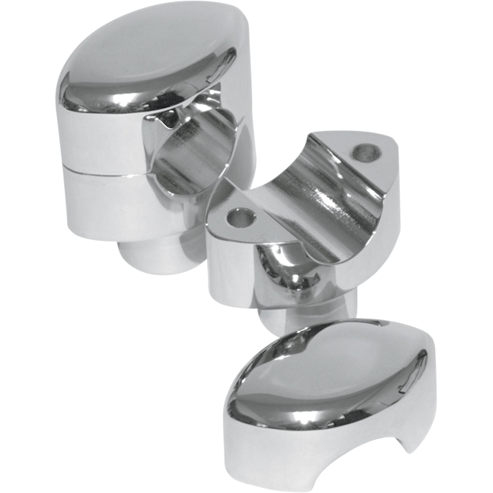 LA Choppers Chrome 1-1/2" Smooth Risers for 1" Handlebars [MPN: LA-7402-01]_414781