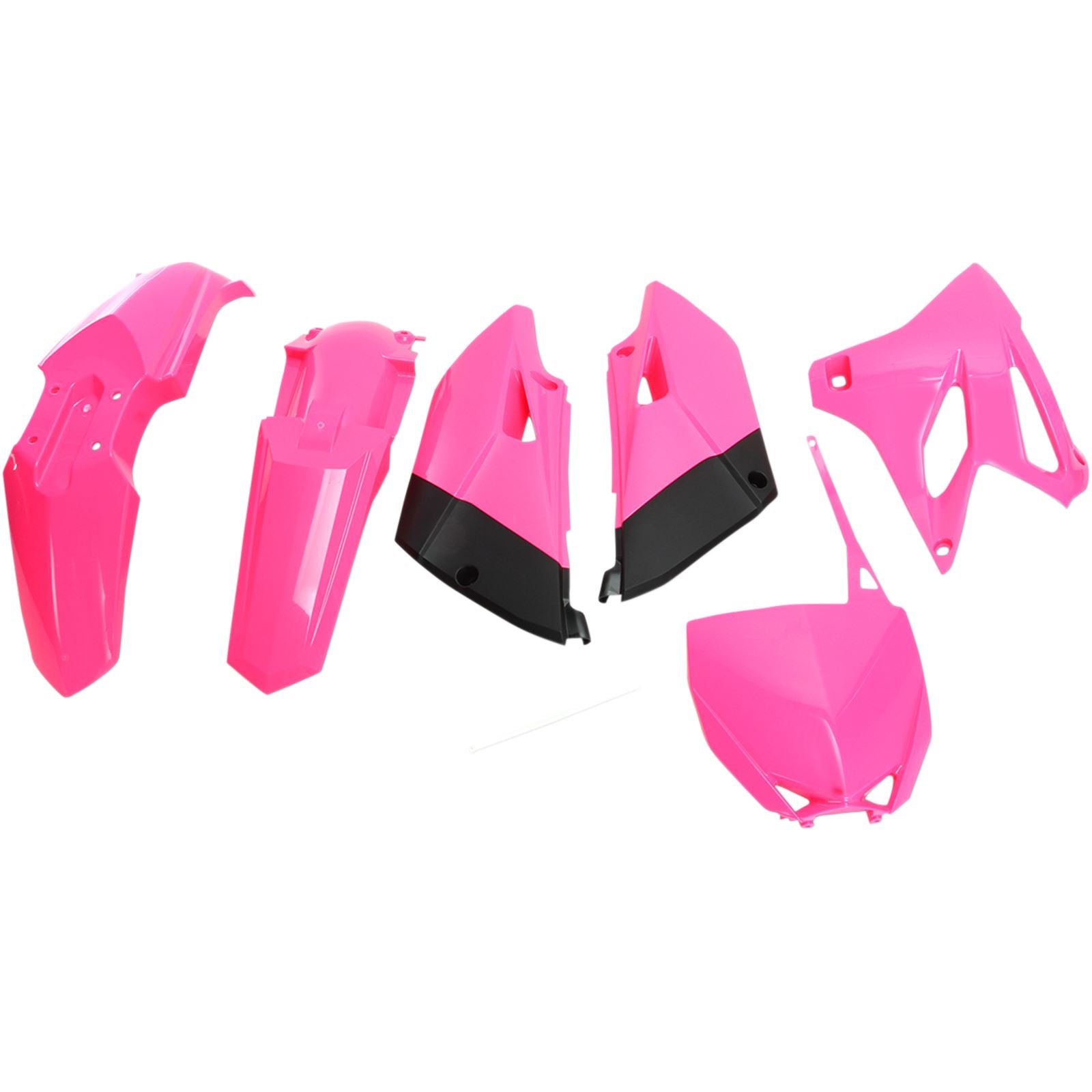 UFO Plastics Body Kit - Fluorescent Pink/Black - YZ85 [MPN: YAKIT320-P]_487998