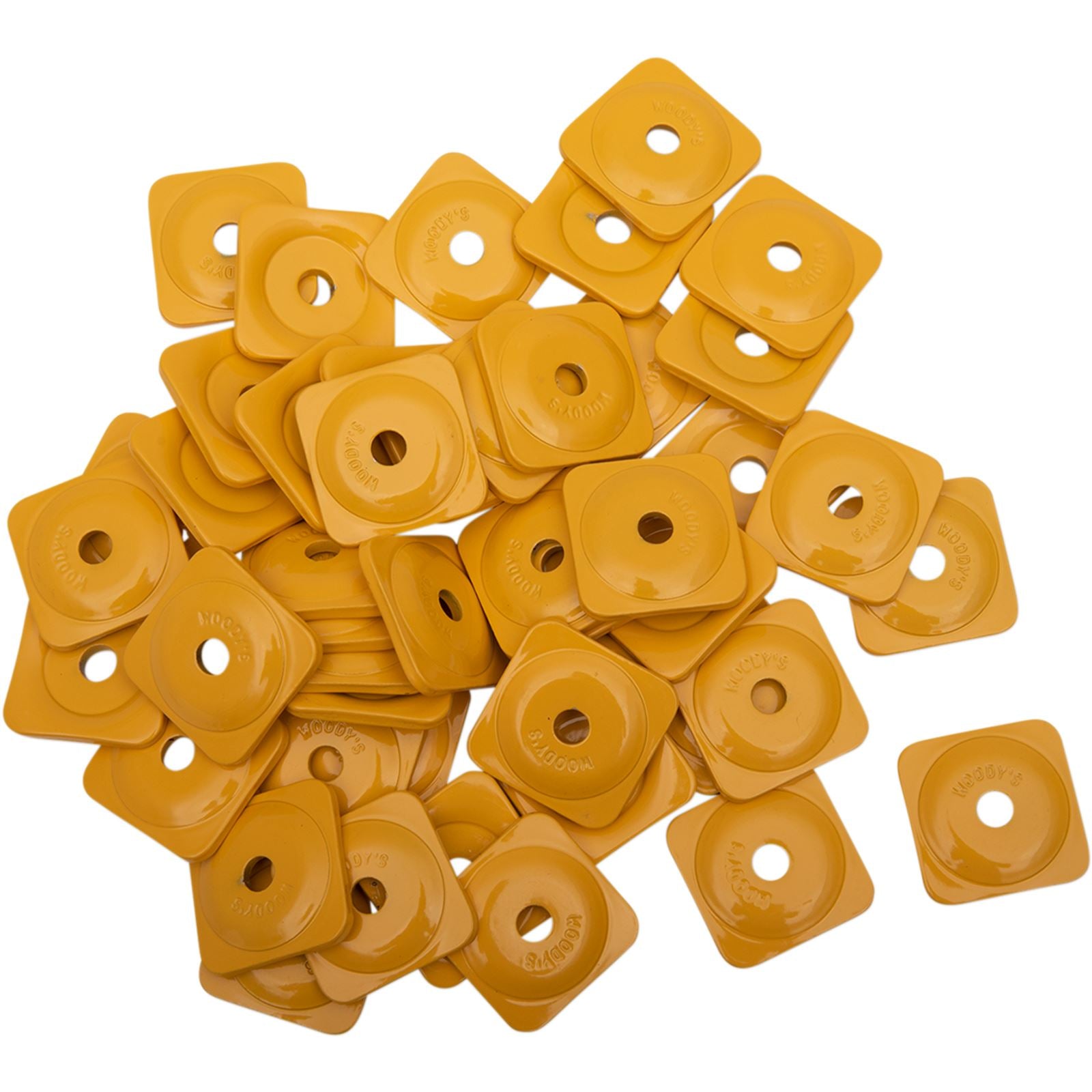 Woodys Support Plates - Yellow - Square - 48/Pack ASG-3800-48_497364