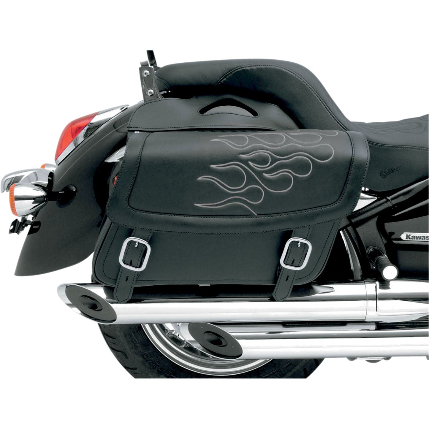 Saddlemen Flame Saddlebag - Silver - Jumbo X021-05-0423_549770