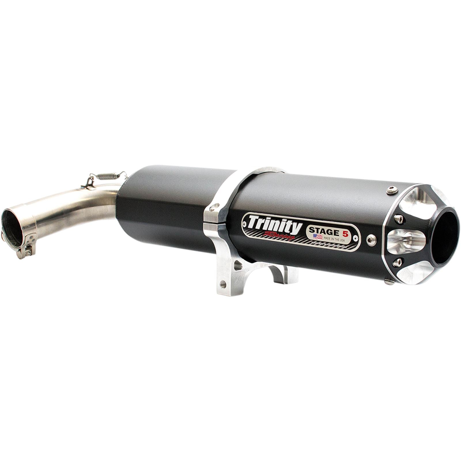 Trinity Racing Muffler - Black - Single [MPN: TR-4158S-BK]_485732