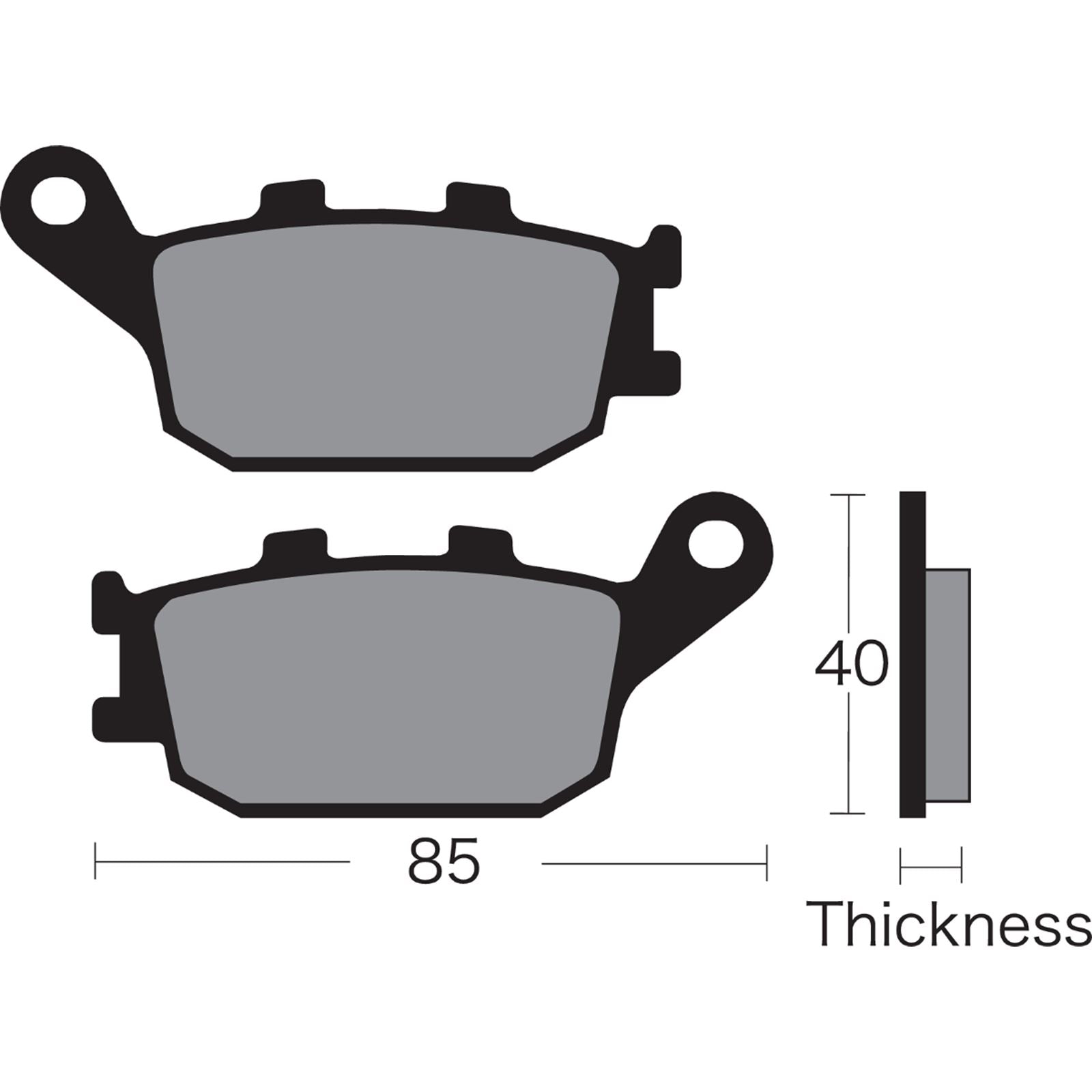 Vesrah Semi-Metallic Brake Pads - VD-163 [MPN: VD-163]_491561