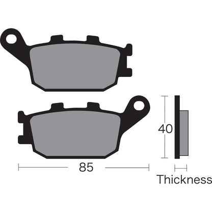 Vesrah Semi-Metallic Brake Pads - VD-163 [MPN: VD-163]_491561