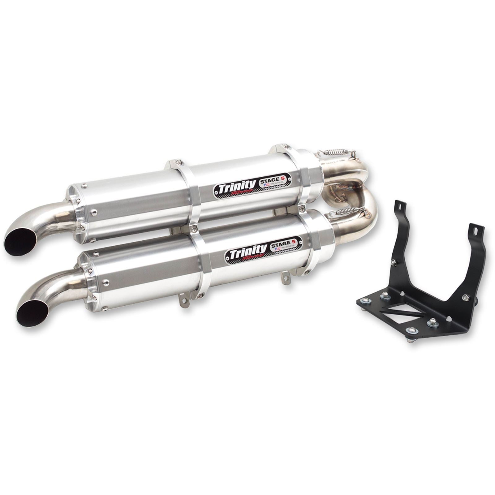 Trinity Racing Muffler - Aluminum - Dual [MPN: TR-4160S]_485746