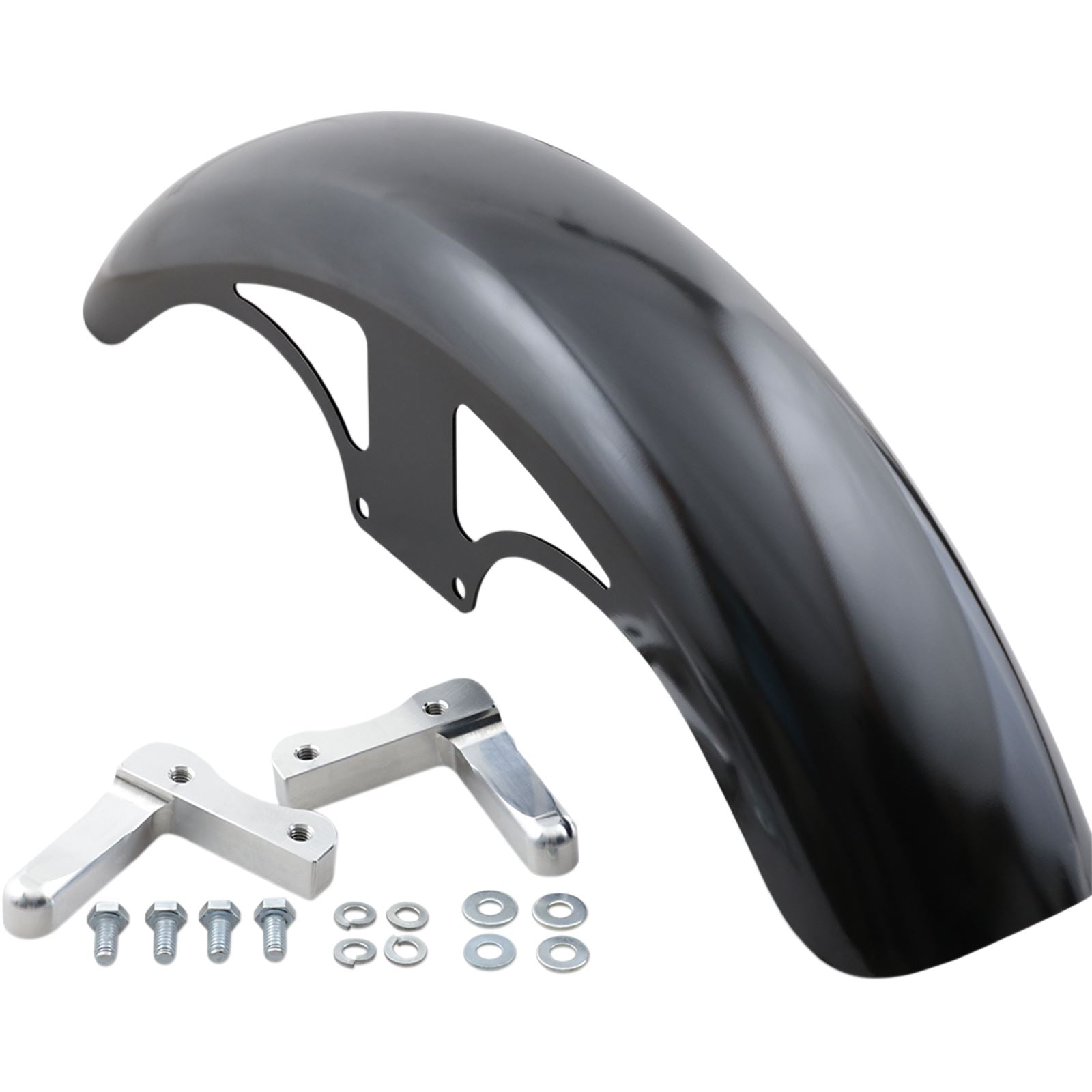 Klock Werks P-Tom Fender Kit  with  Satin Blocks - Steel - 19" [MPN: KW05-01-0493-R]_409415