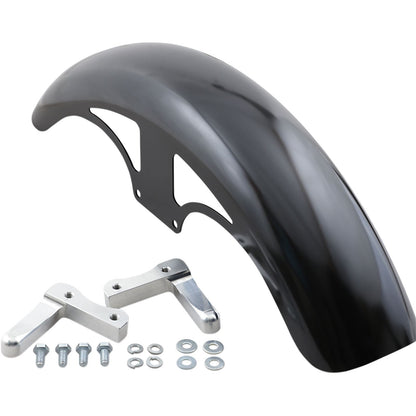 Klock Werks P-Tom Fender Kit  with  Satin Blocks - Steel - 19" [MPN: KW05-01-0493-R]_409415