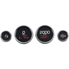 Dakota Digital MLX 4-Gauge Instrument Kit - Chrome Bezel MLX-8496_370669