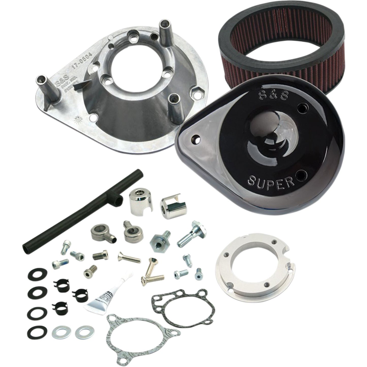 S&S Cycle Air Cleaner Tear-Drop - '08-17 Softail Black 170-0312B_469777