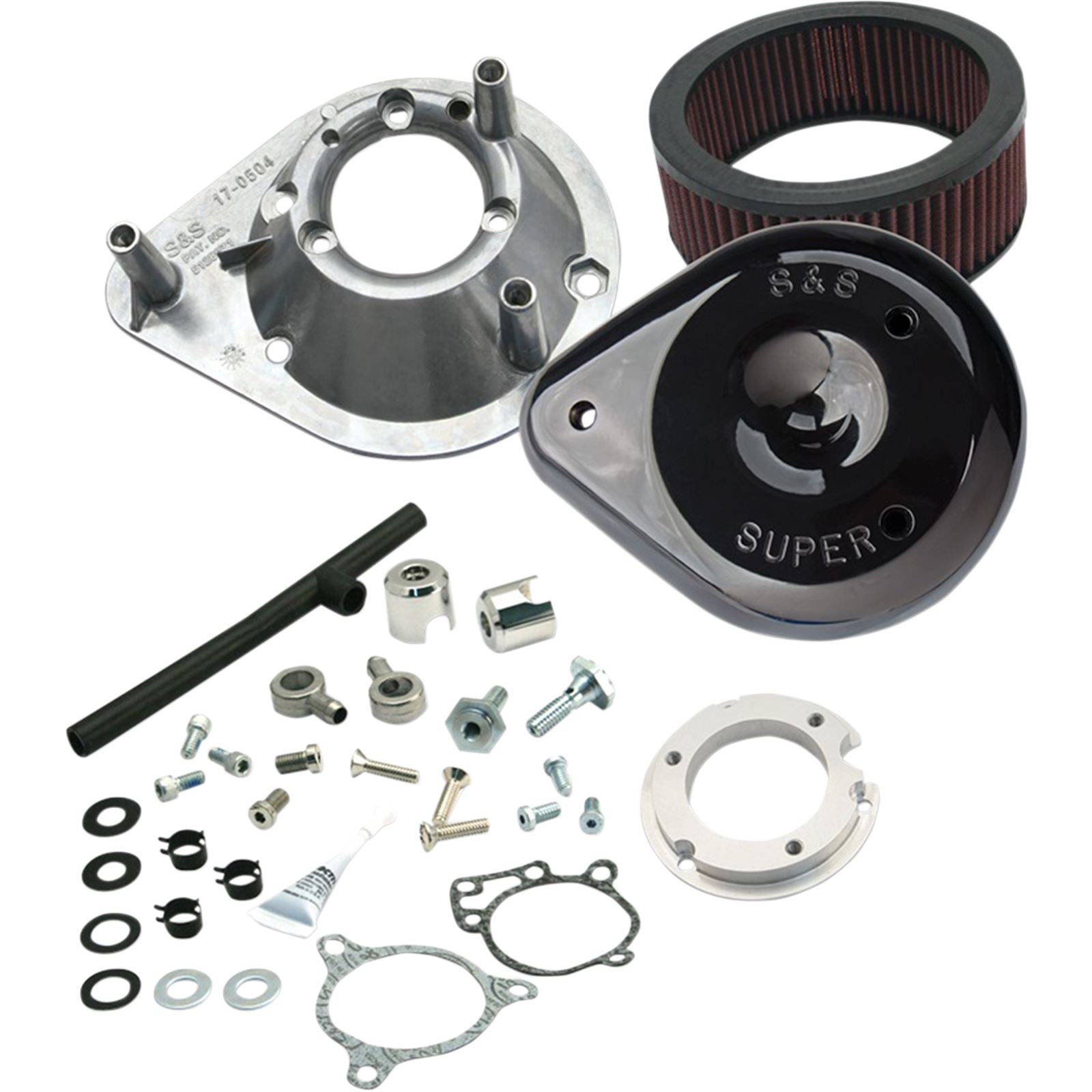 S&S Cycle Air Cleaner Tear-Drop - '08-17 Softail Black 170-0312B_469777